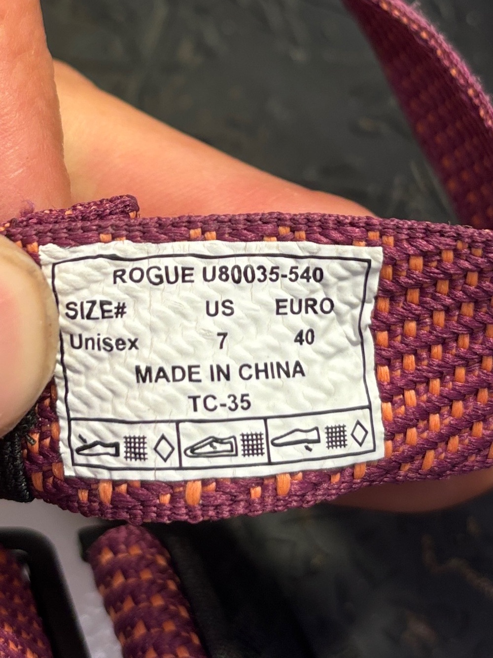 Forsake Rogue Water Sandals Women's 7 Purple Multi Hiking Sport Sandals - Picture 4 of 12